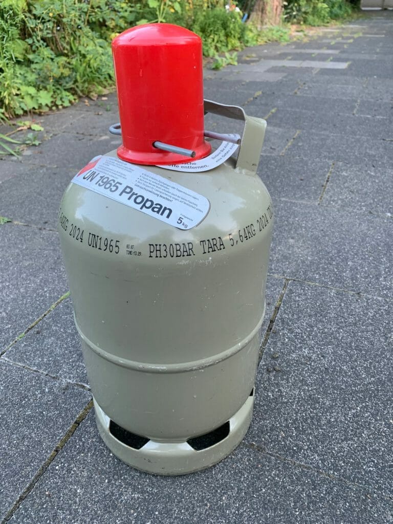 5 kg Gasflasche grau