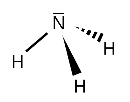 Grafik Strukturformel Ammoniak NH3