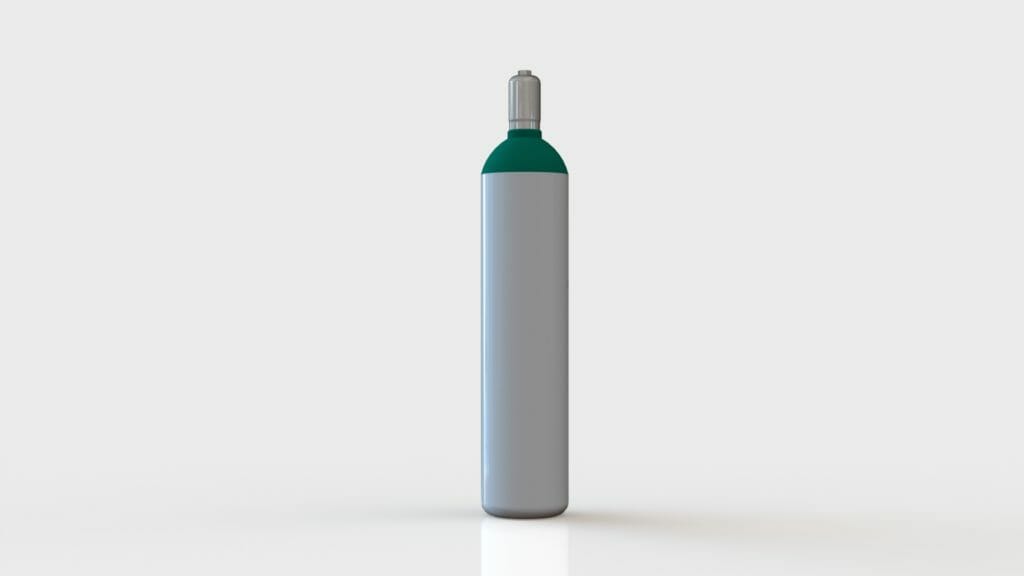 Render einer 20 Liter Gasflasche für technische Gase